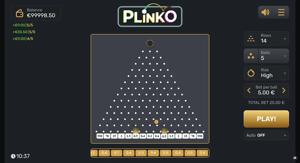 Plinko — грайте онлайн та вигравайте великі множники Плінко