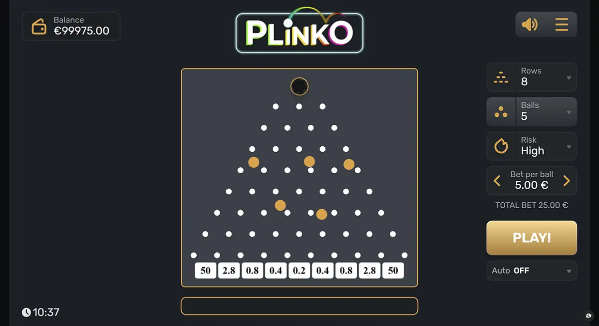 Plinko: детальний огляд різновидів слота Плінко